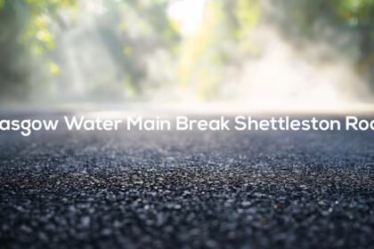 Glasgow Water Main Break Shettleston Road