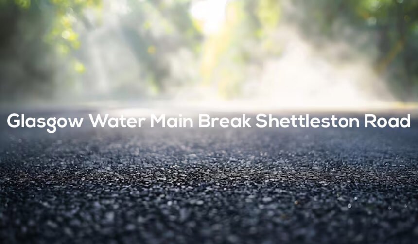 Glasgow Water Main Break Shettleston Road