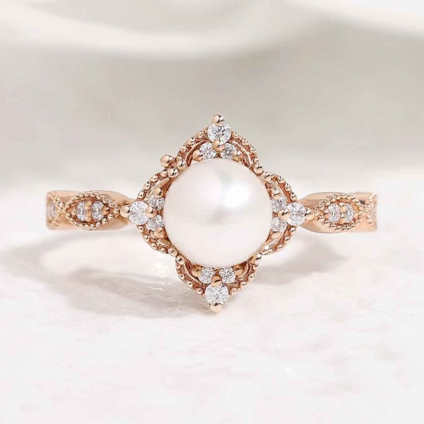 Pearl Engagement Rings